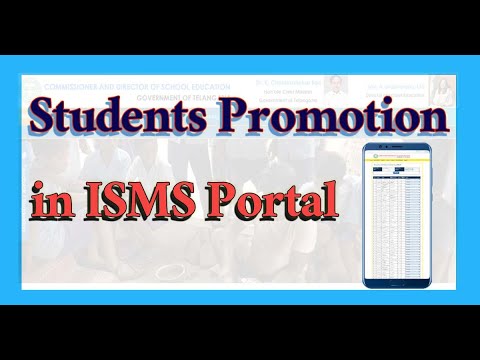 Students Class Promotion in ISMS Portal || Student info Class promotion by HM