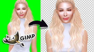 The Sims 4 - Removing Green Screen Background using GIMP