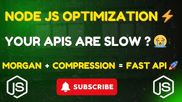 Speed Up Your APIs in Node.js | Use Compression & Morgan Like a Pro (Production Level Optimization )