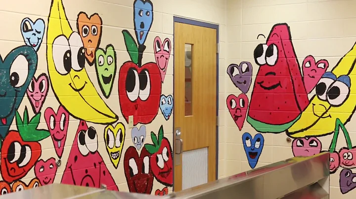 Cambridge Elementary Mural inspired by Chris Uphues