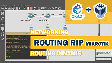 GNS3 + Virtualbox | Routing Dinamis Protocol RIP Mikrotik | Kumpulan Tutorial Jaringan