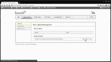 BoxCtrl Web Server Control Panel Demo