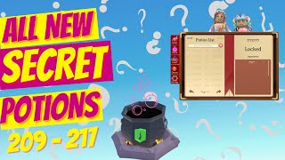All new Potions in the Secrets Update Wacky Wizards Roblox