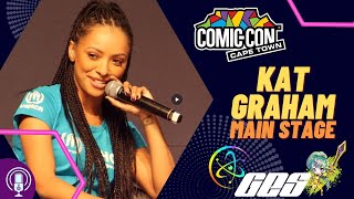 Kat Graham (The Vampire Diaries) with a special message for fans at Comic Con Cape Town