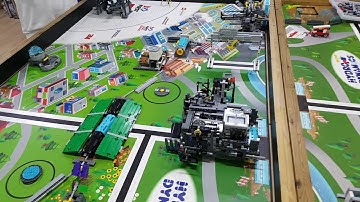 Team RED ] FLL Hydro Dynamics Robot Game practice. (525 Points)