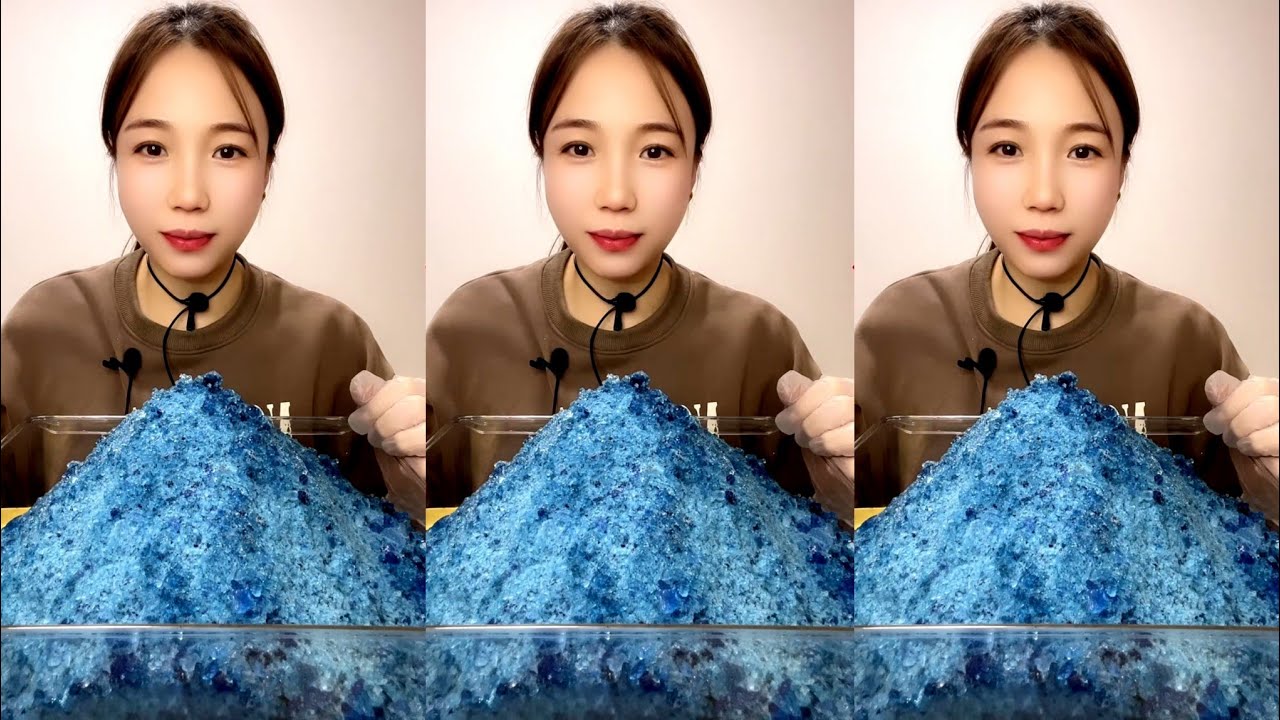 ASMR SHAVED ICE EATING QIAN 