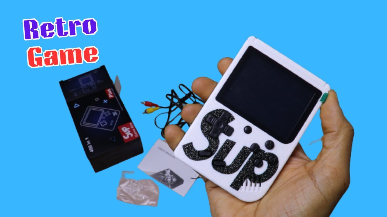 SUP Game Box Plus 400 in 1 Retro Games UPGRADED VERSION mini Portable  Console - Blue, LC-GMBOX-BL, AYOUB COMPUTERS