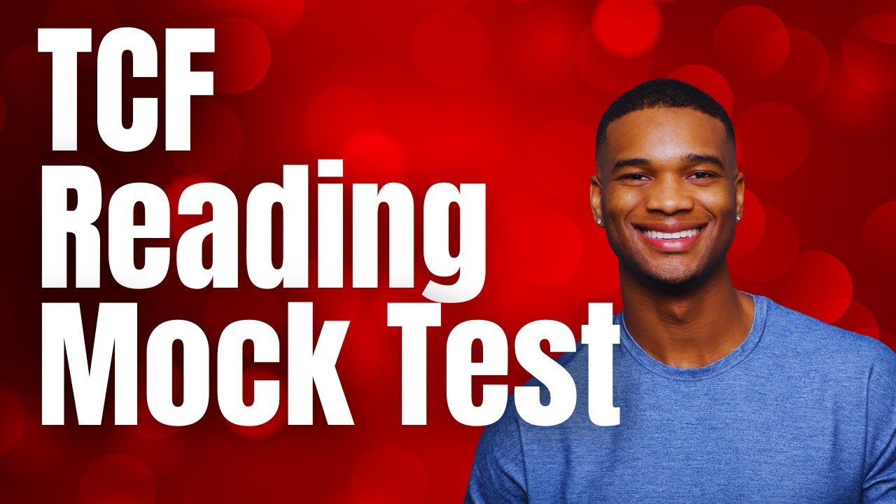Объяснение правил чтения TCF с помощью этого пробного теста.