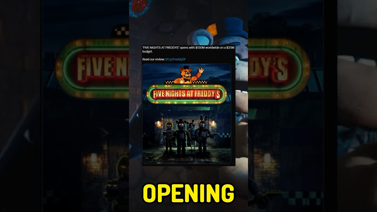 BIGGEST opening for a video game movie! #fnafmovie #fnaf #fnafmovieupd