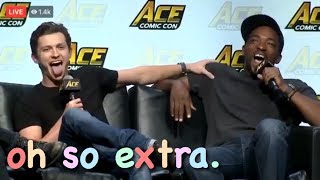 the marvel cast being extra af for 3 minutes straight