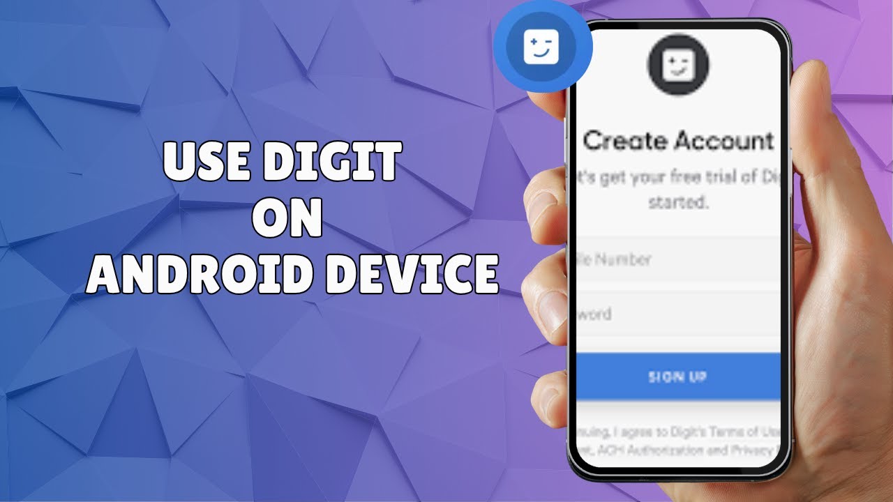 HOW TO USE DIGIT ON ANDROID DEVICE - YouTube