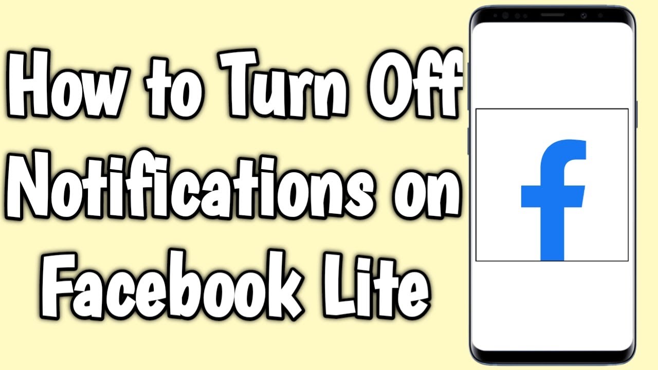 How to Turn Off Notifications on Facebook Lite - YouTube