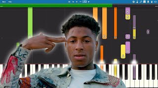 YoungBoy Never Broke Again - Outside Today - Piano Tutorial screenshot 1