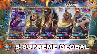 NGERI BOSS!! 5 HARAPAN BANGSA🇮🇩BERSATU!! MUSUH AUTO SURRENDER⁉️ || mobilelegends