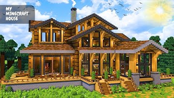 Minecraft: How to Build a Wooden Mansion | Tutorial