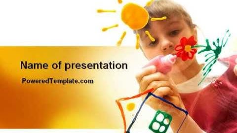 Drawing on Glass PowerPoint Template by PoweredTemplate.com