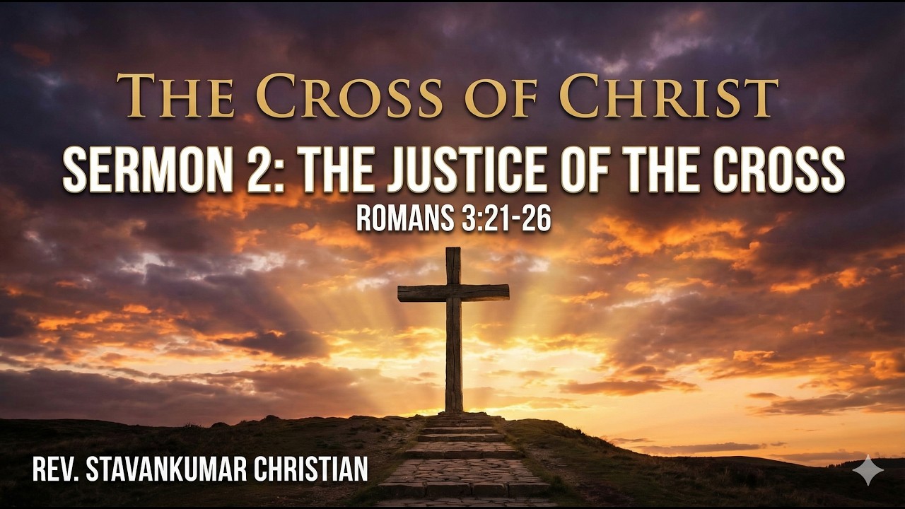 વધસ્તંભનું ન્યાયપણું | The Justice of the Cross |Romans 3:21-26 | Rev. Stavankumar Christian