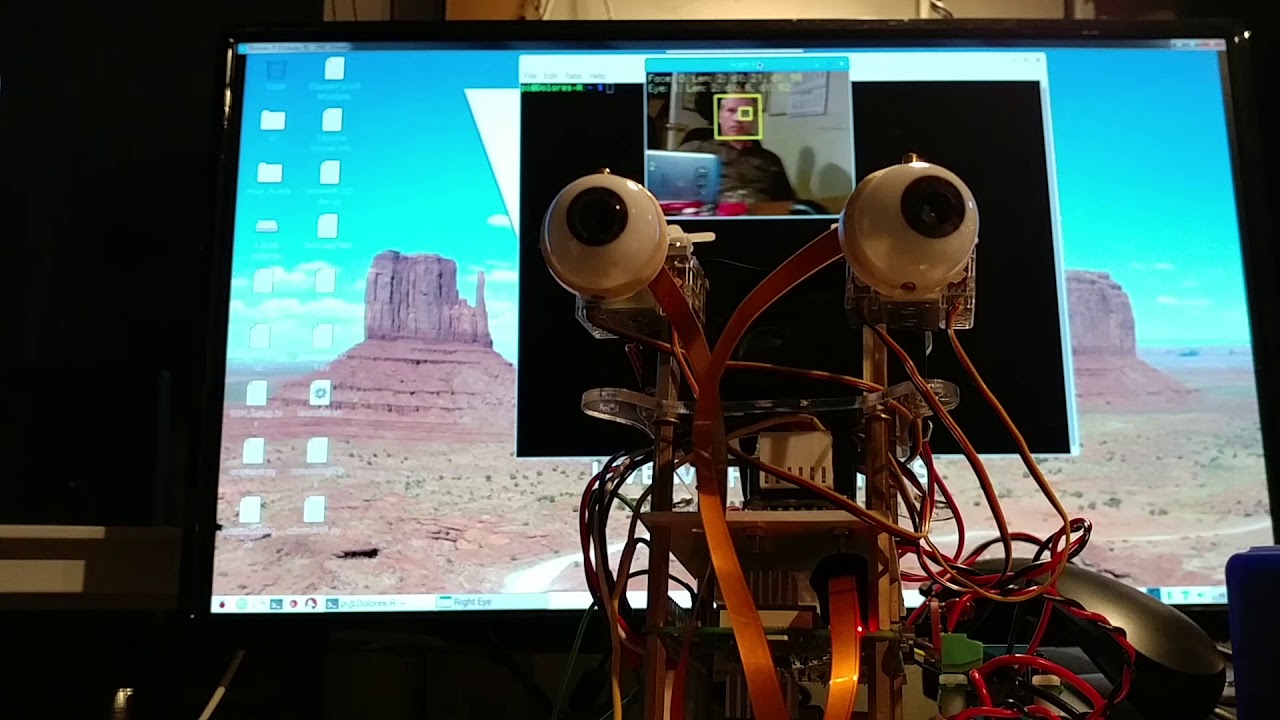 Robotic Face Tracking with OpenCV - YouTube