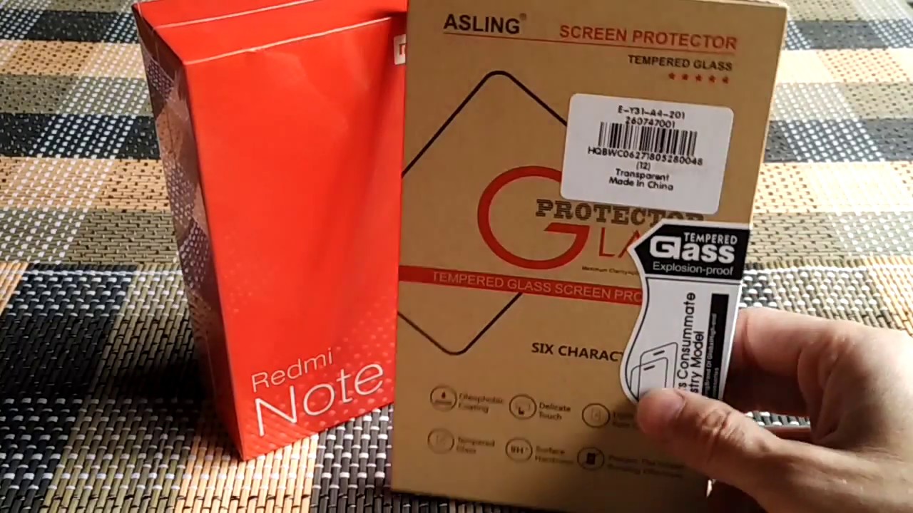 Phone Tempered Glass for Xiaomi Redmi Note 5 Unpacking from Gearbest