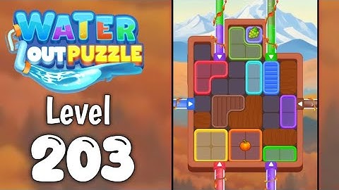 Water Out Puzzle Level 203 Walkthrough