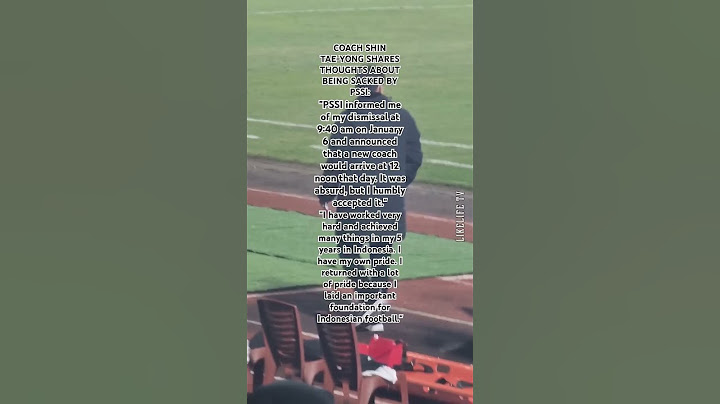 COACH SHIN TAE-YONG SHARES THOUGHTS ABOUT BEING SACKED BY PSSI #football #indonesia #korean #wc2026