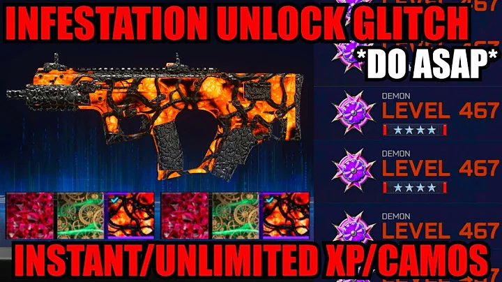 *NEW* INFESTATION UNLOCK GLITCH! INSTANT/UNLIMITED XP/CAMOS! BO7 GLITCHES! BO7 ZOMBIES GLITCH!