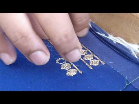 A special thread used in embroidery to get an antique look