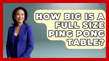 How Big Is a Full Size Ping Pong Table? - The Racket Xpert