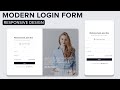 How to Create a Modern Login Form with Responsive Design using HTML and CSS