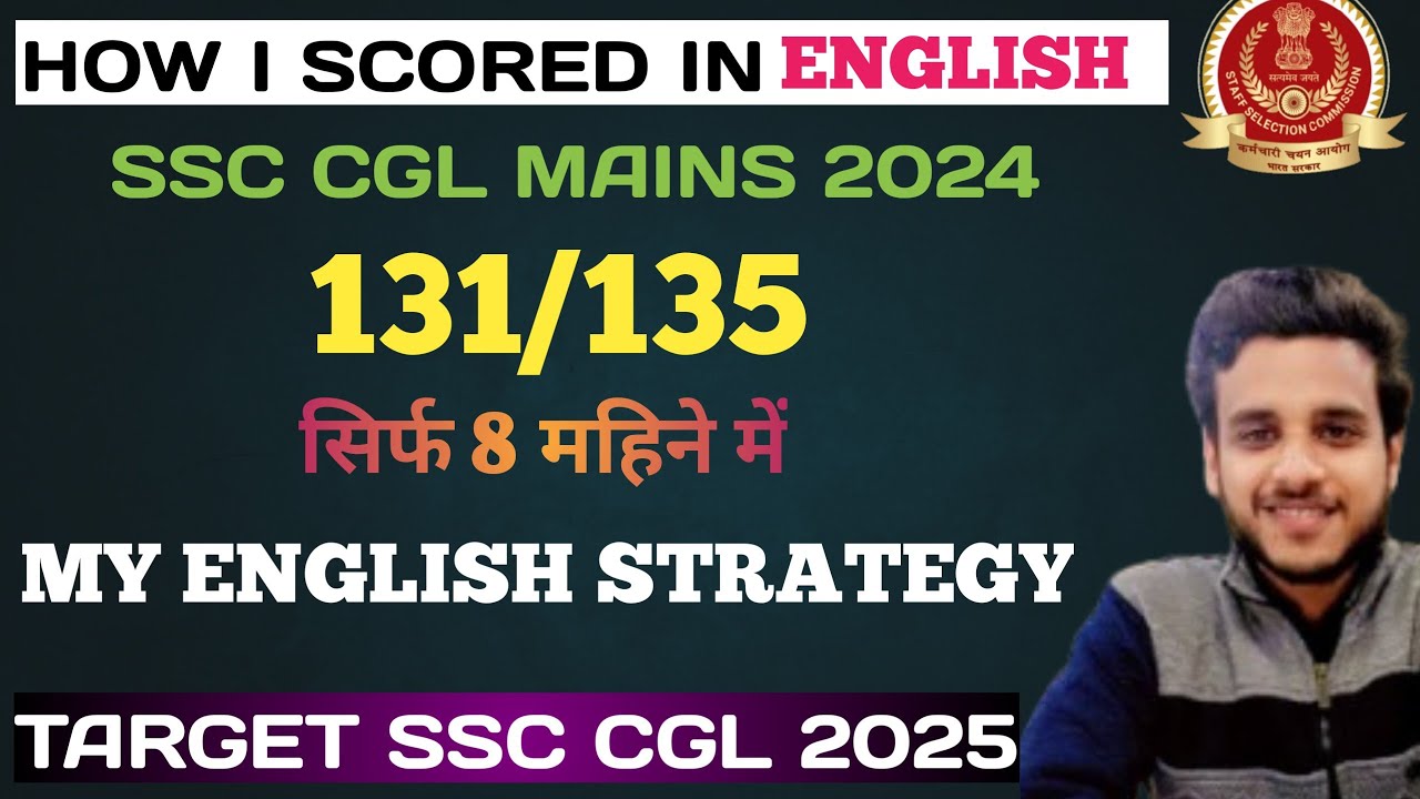 How i scored in english 131/135 | english strategy for ssc cgl 2025 ...