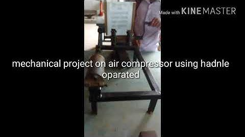 Air production by using crank and slotted mechanism