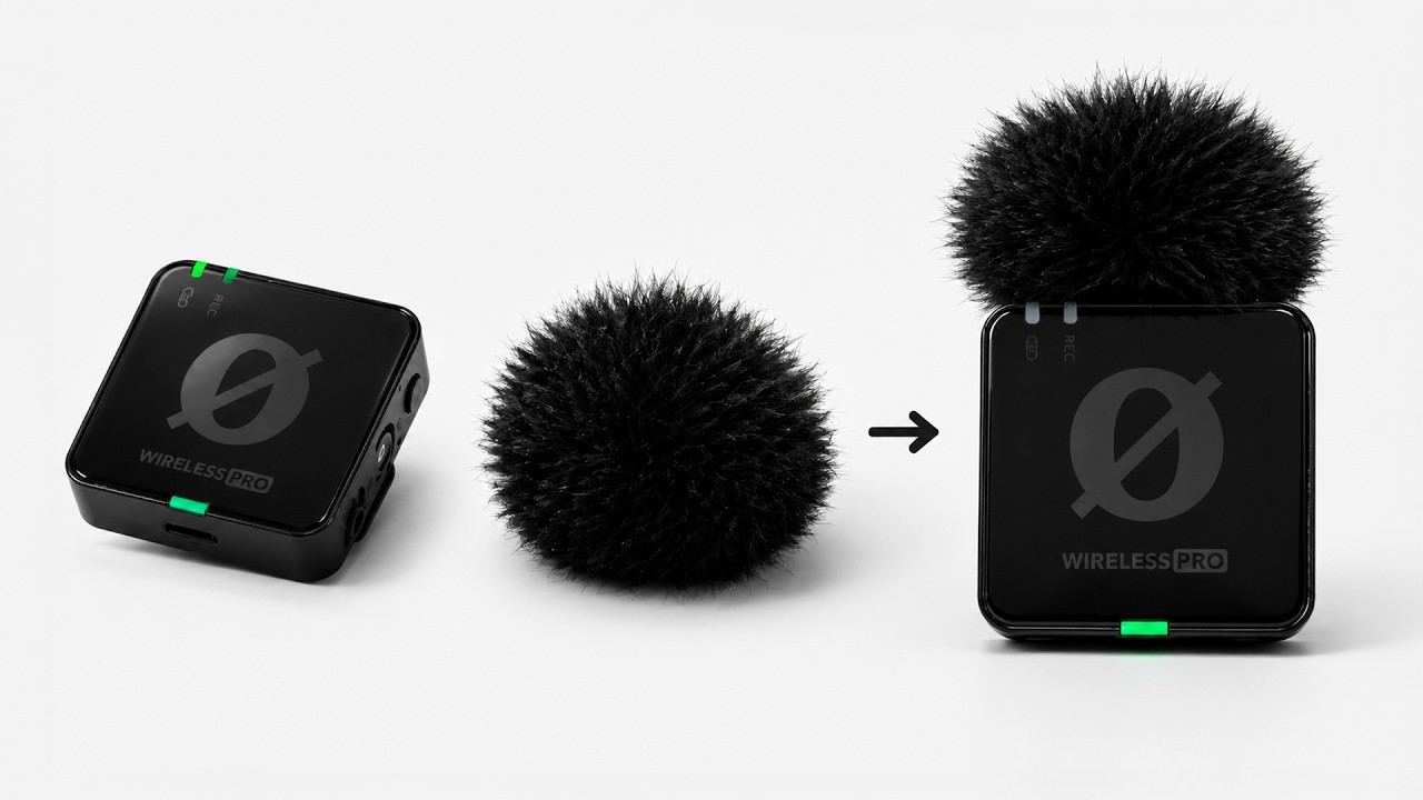 How to Attach the Windscreen on a RØDE Wireless Mic