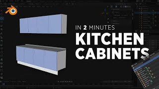 Create KITCHEN CABINET in 2 Minutes | Blender Free Addon: Archimesh