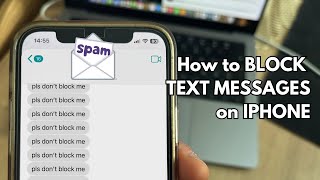 How to Block Text Messages on iPhone