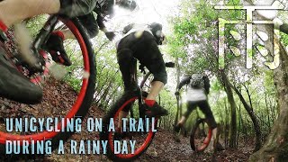 Unicycling on a Trail during a Rainy Day - MuniQ 15/Jun/2025