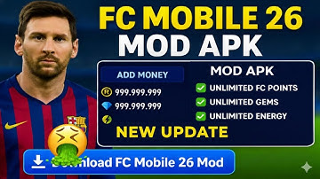 FC Mobile 26 MOD APK v26.1.02 Gameplay | FC MOBILE MOD MENU (Unlimited Gems & Fc Points)