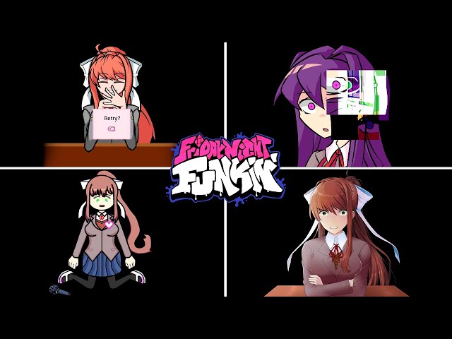 The Best Doki Doki Game Over Screen in FNF (DDLC Monika, Sayori, Yuri) - Friday Night Funkin' class=