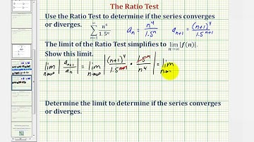 Ex 1: Infinite Series - The Ratio Test (Convergent)