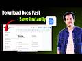 How To Download and Save Google Docs Document Quickly | Step-by-Step