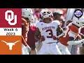 12 oklahoma vs 3 texas amazing game  red river rivalry  2023 college football