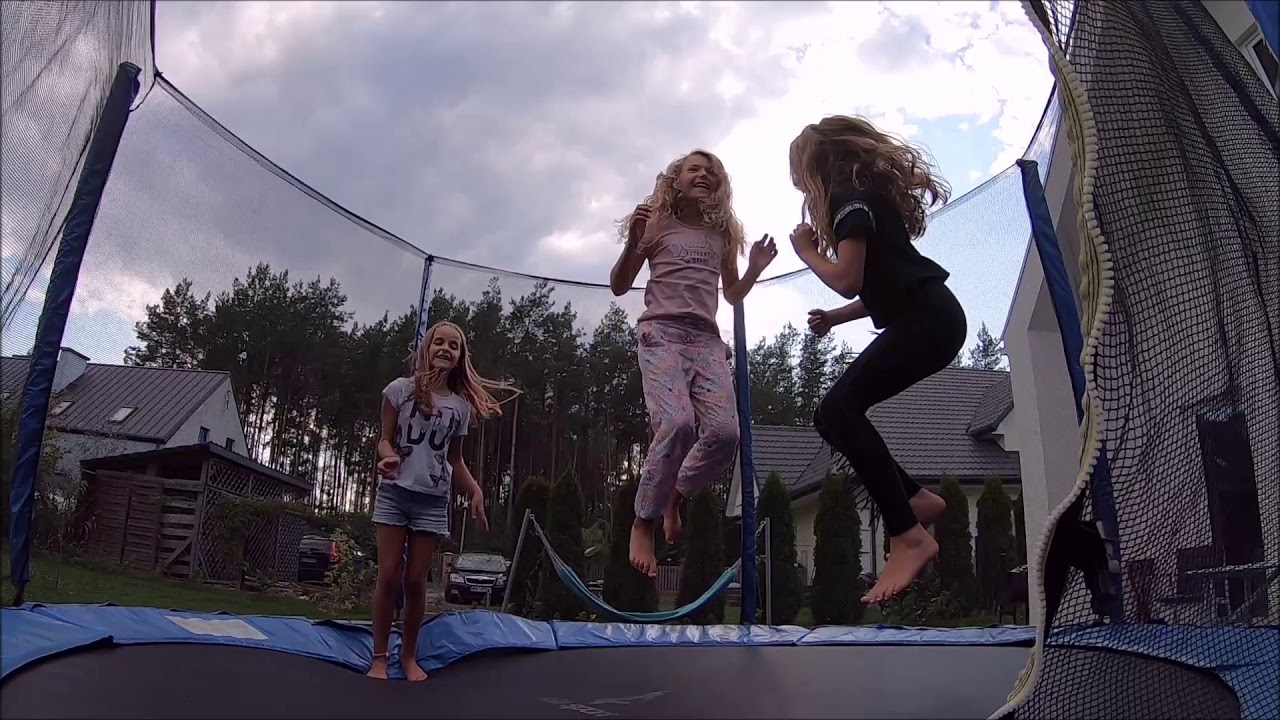 jumping, trampoline, girl, GoPro, GoPro Hero 7.