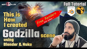 This is how I created Godzilla scene using Blender & Nuke