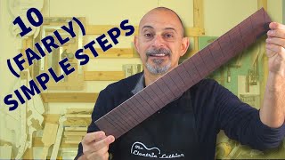 How to Slot a MultiScale (Fanned Fret) Fretboard, and get it right the first time