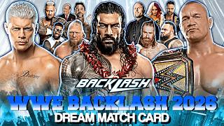 Wwe Backlash 2026 Dream Card V2