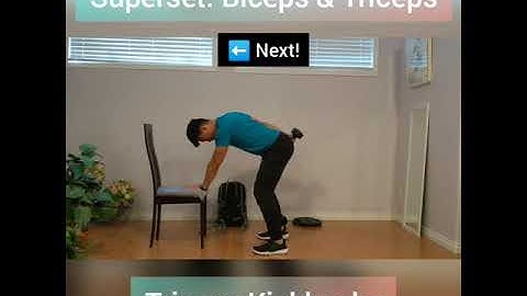 Upper Body - Supersetting the Biceps & Triceps Part 1/2 Alternating Biceps Curl & Triceps Kickbacks