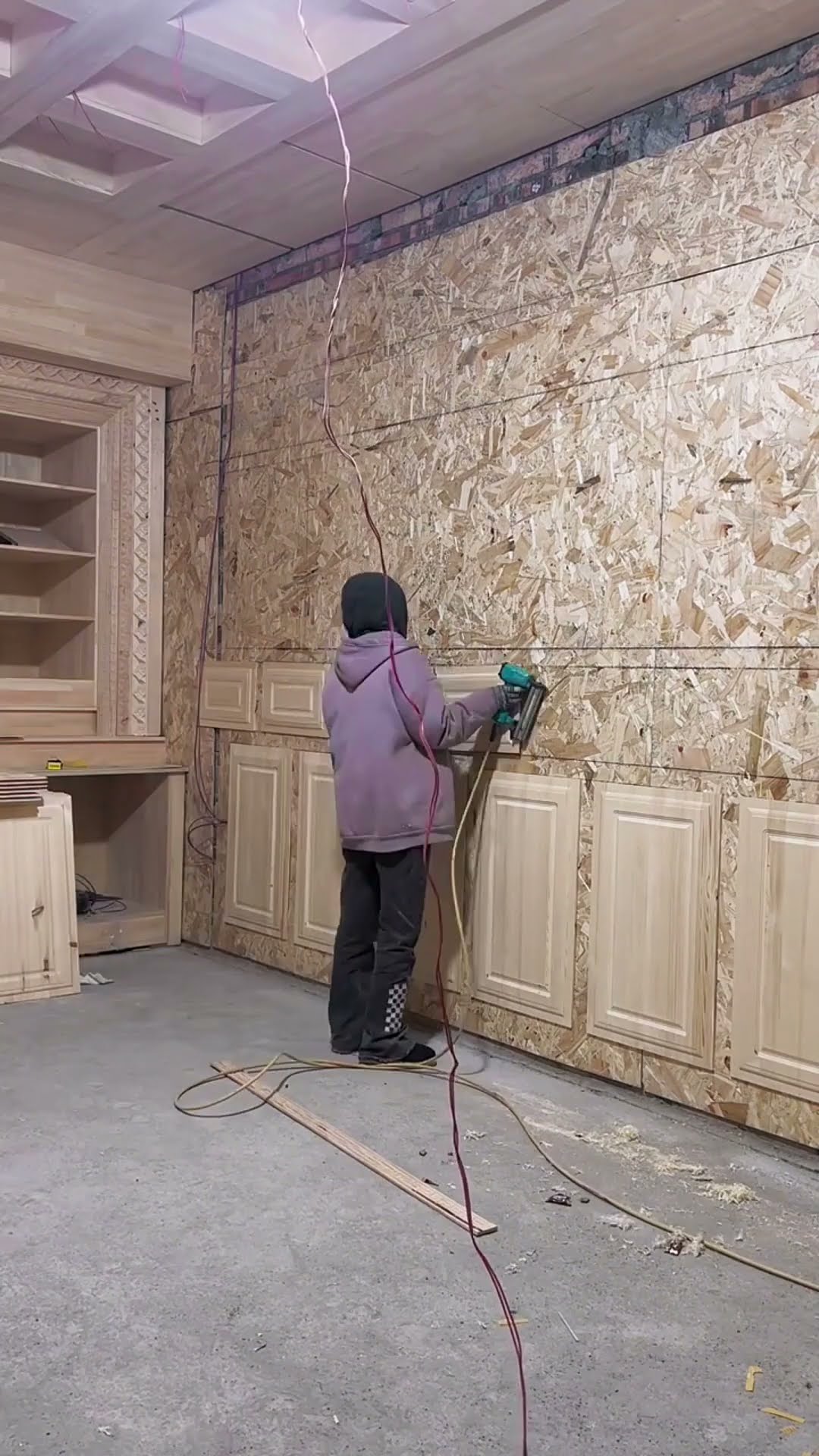 Brick wall decoration process