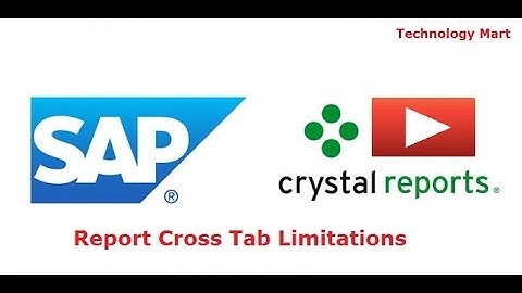 Cross Tab Limitations in SAP Crystal Reporting