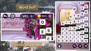 Word Surf levels 165 and 166 gameplay screenshot 5