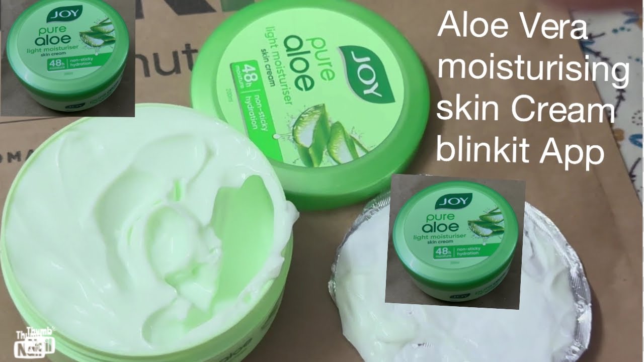 Aloe Vera moisturizing cream | joy pure Aloe multi-Benefit for hydration skin problems Blinkit App