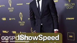 IShowSpeed shows out on the #BallondOr Red Carpet